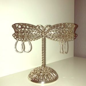 Earrings Silver Tree Holder
